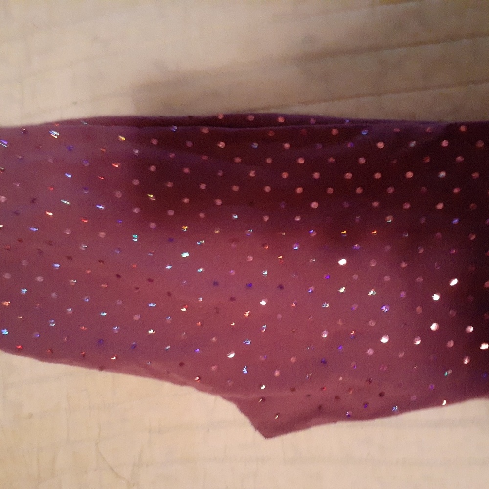Girls leggings, purple silver embellishments